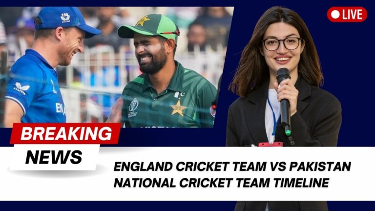 England Cricket Team Vs Pakistan National Cricket Team Timeline